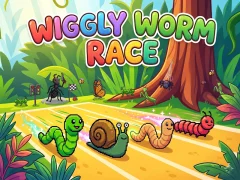 Wiggly Worm Race — безплатна онлайн игра