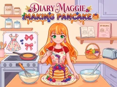 Diary Maggie Making Pancake — безплатна онлайн игра