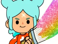 Coloring Book: Toca Boca Rita — безплатна онлайн игра