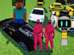Minecraft Squid Sprunki Drift Multiplayer — безплатна онлайн игра
