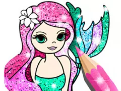 Coloring Book: Little Mermaid — безплатна онлайн игра