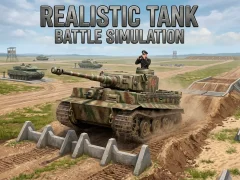 Realistic Tank Battle Simulation — безплатна онлайн игра
