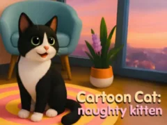 Cartoon Сat: naughty kitten — безплатна онлайн игра