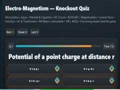 Electro-Magnetism - Knockout Quiz — безплатна онлайн игра