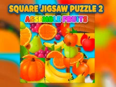 Square jigsaw Puzzle 2 - Assemble Fruits — безплатна онлайн игра