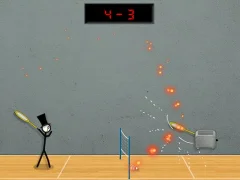 Stick Figure Badminton 3 — безплатна онлайн игра