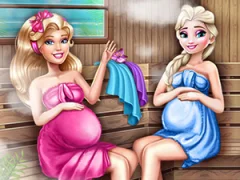 Cute Mommies Pregnant Sauna — безплатна онлайн игра