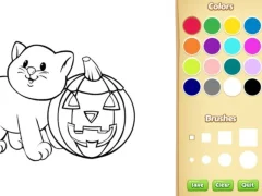 Halloween Coloring Book — безплатна онлайн игра