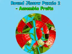 Round jigsaw Puzzle 2 - Assemble Fruits — безплатна онлайн игра