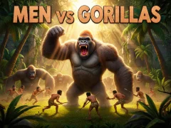 Men Vs Gorillas — безплатна онлайн игра