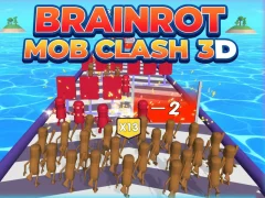 Brainrot Mob Clash 3D — безплатна онлайн игра