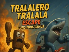 Tralalero Tralala escape Tung Tung Sahur — безплатна онлайн игра