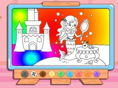 Coloring Book: Mermaid Makeup — безплатна онлайн игра