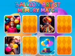 Balloon Artist Memory Match — безплатна онлайн игра