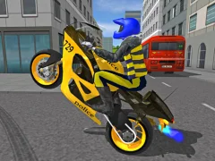 Police Motorbike Race Simulator — безплатна онлайн игра