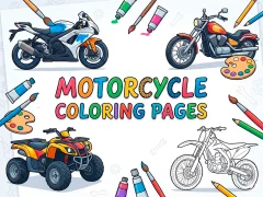 Motorcycle Coloring Pages — безплатна онлайн игра