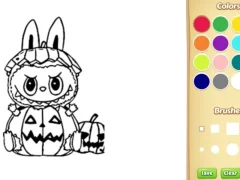 Halloween Labubu Coloring & Drawing Game — безплатна онлайн игра