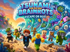 Tsunami For Escape Brainrots — безплатна онлайн игра
