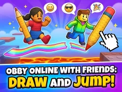Obby online with friends: Draw and Jump! — безплатна онлайн игра
