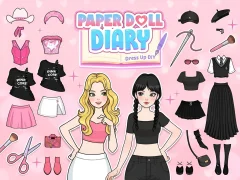 Paper Doll Diary: Dress Up DIY — безплатна онлайн игра