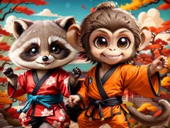 Kung-Fu Little Animals — безплатна онлайн игра