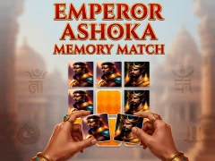 Emperor Ashoka Memory Match — безплатна онлайн игра