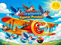 Cartoon Airplanes: Jigsaw Puzzles — безплатна онлайн игра