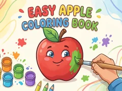 Easy Apple Coloring Book — безплатна онлайн игра