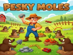 Pesky Moles — безплатна онлайн игра