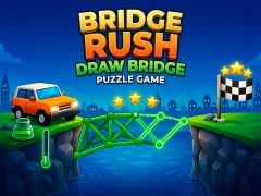 Bridge Rush - Draw Bridge Puzzle Game — безплатна онлайн игра