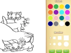 Cats Coloring Book For Kids — безплатна онлайн игра