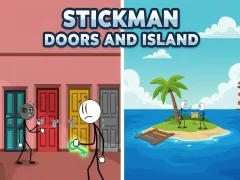 Stickman Doors and Island — безплатна онлайн игра