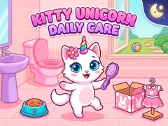 Kitty Unicorn Daily Care — безплатна онлайн игра