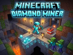 Minecraft Diamond Miner — безплатна онлайн игра