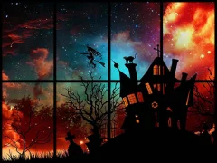 Sliding Halloween Party — безплатна онлайн игра
