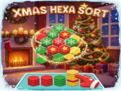 Xmas Hexa Sort — безплатна онлайн игра