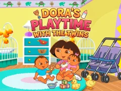 Dora the Explorer Dora's Playtime with the Twins — безплатна онлайн игра