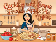 Cooking with Emma French Apple Pie vegan — безплатна онлайн игра