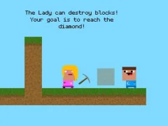 Lady And Nubik Build And Dig — безплатна онлайн игра