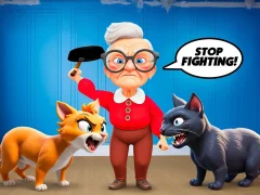 Cat and Granny — безплатна онлайн игра
