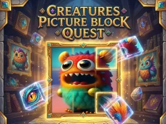 Creatures Picture Block Quest — безплатна онлайн игра
