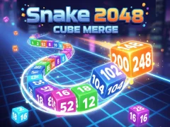 Snake 2048: Cube Merge — безплатна онлайн игра