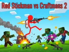 Red Stickman Vs Craftmans 2 — безплатна онлайн игра
