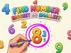 Find Number Biggest and Smallest — безплатна онлайн игра