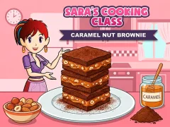 Sara`s Cooking Class Caramel Nut Brownie — безплатна онлайн игра