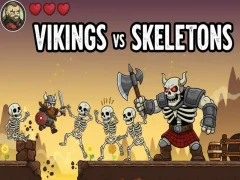Vikings Vs Skeletons — безплатна онлайн игра