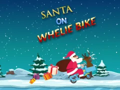 Santa On Wheelie Bike — безплатна онлайн игра