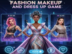 Fashion Makeup And Dress Up Game — безплатна онлайн игра