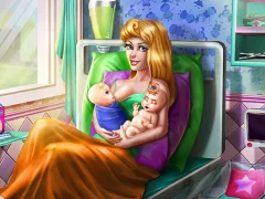 Sleepy Princess Twins Birth — безплатна онлайн игра
