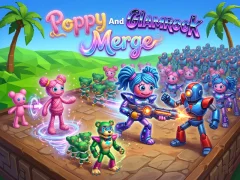 Poppy And Glamrock Merge — безплатна онлайн игра